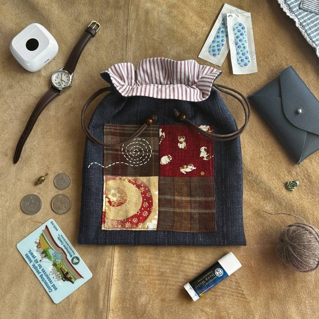 Drawstring Pouch - Work Can Wait - Cat