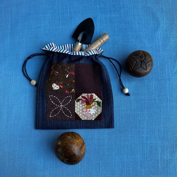 Drawstring Pouch - Work Can Wait - Garden