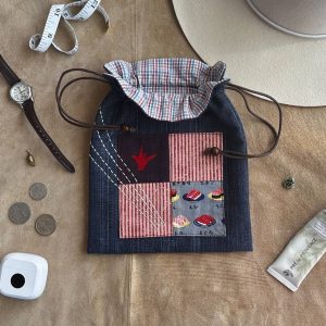 Drawstring Pouch - Work Can Wait - Sushi