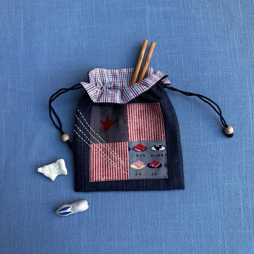 Drawstring Pouch - Work Can Wait - Sushi