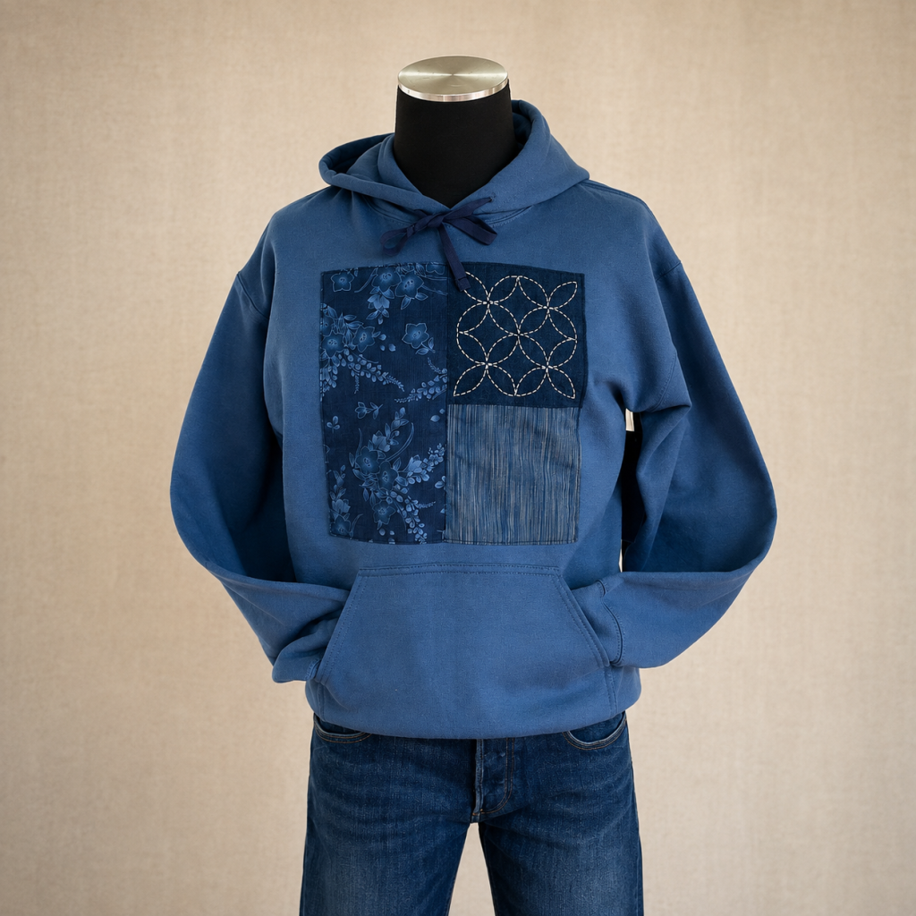 Indigo Bloom hoodie