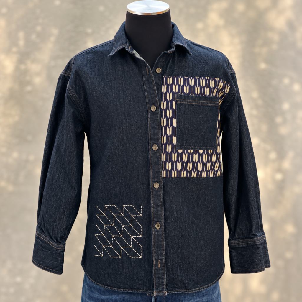 Keep Going denim shirt