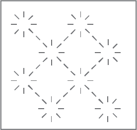 Rice Stitch Variation - Komezashi