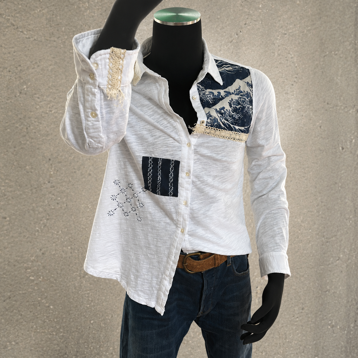 Sea Foam white shirt