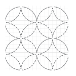 Seven Treasures sashiko pattern