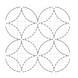 Seven Treasures sashiko pattern